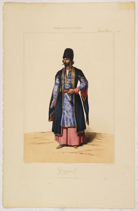 GALERIE ROYALE DE COSTUME., GEORGIEN. Costumes Persans 2., antique map, old maps