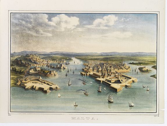 ANONYMOUS, Malta., antique map, old maps