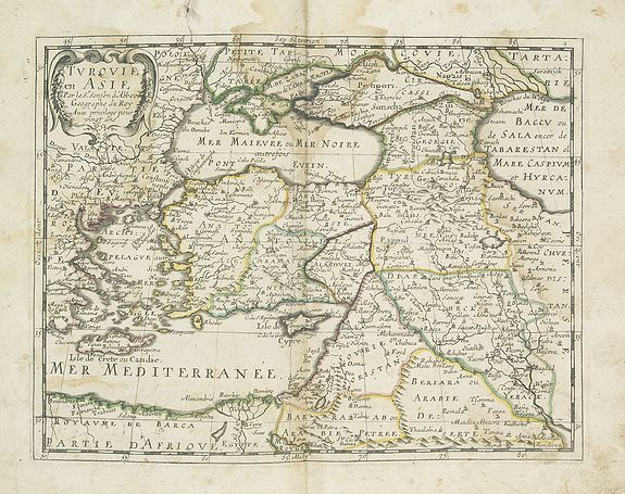 SANSON, N., Turquie d'Asie., antique map, old maps