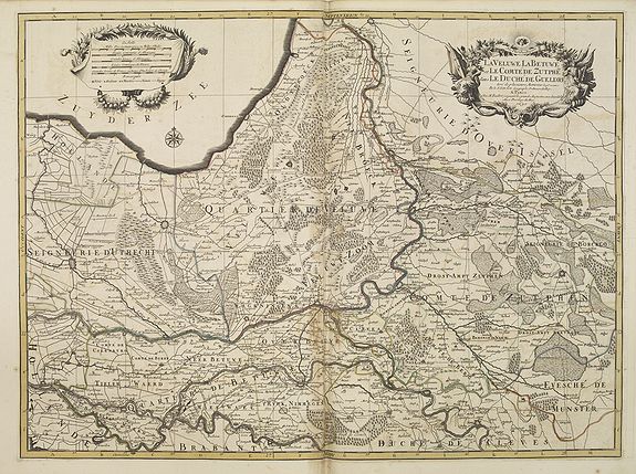 JAILLOT, H. / MORTIER, P., La Veluwe, La Betuwe et Le Comté de Zutphé dans le Duché de Gueldre . . ., antique map, old maps