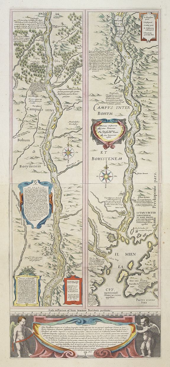 BLAEU, W., Campus Inter Bohum et Borystenem., antique map, old maps