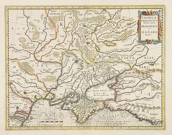 MERCATOR,G./ HONDIUS, J., Taurica Chersonesus., antique map, old maps