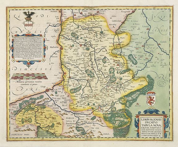 ORTELIUS, A. / VRIENTS, J.B., Limburgensis Ducatus Tabula Nova., antique map, old maps