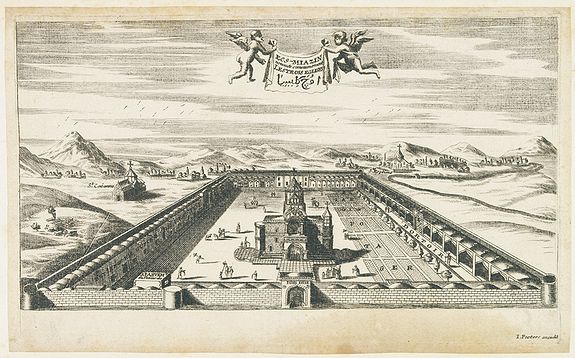 PEETERS, J. / BOUTTATS, G., Ecs-Miazin. . . Lestrois eglises., antique map, old maps