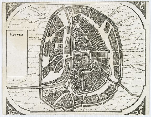DE WIT, F., Moscua., antique map, old maps