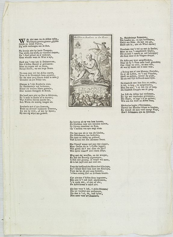 ANONYMOUS, Harlekin en Bombario en den rouw., antique map, old maps