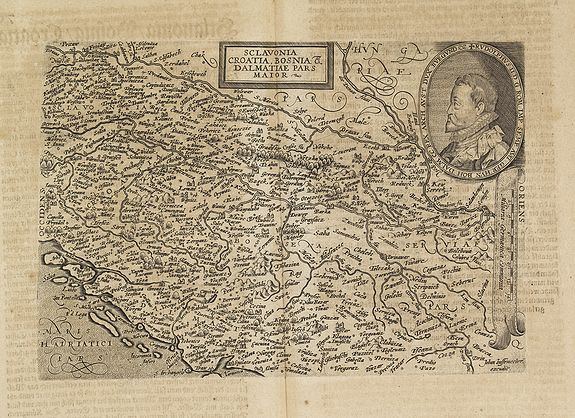BUSSEMACHER, J., Sclavonia Croatia, Bosnia & Dalmatiae Pars Maior., antique map, old maps