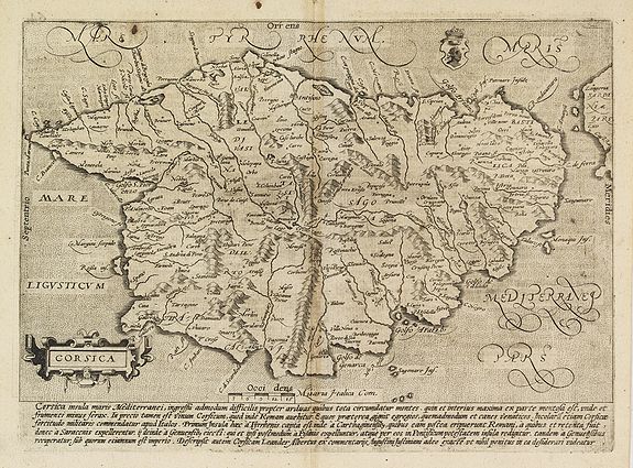 QUAD, M. / BUSSEMACHER, Corsica., antique map, old maps