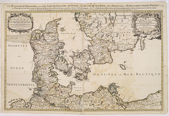 JAILLOT, H. / MORTIER, P., Le royaume de Danemark., antique map, old maps