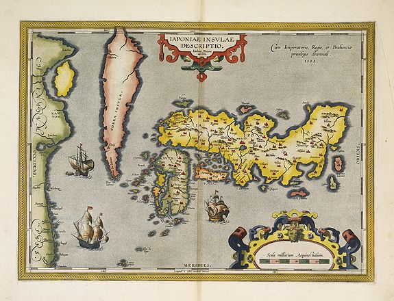 ORTELIUS, A., Japoniae insulae descriptio., antique map, old maps
