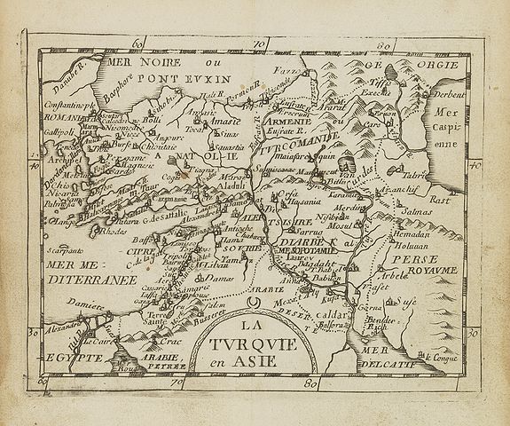 DU VAL, P., La Turquie en Asie., antique map, old maps