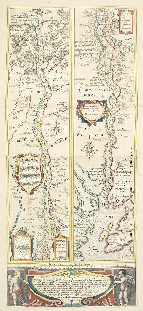 BLAEU, W., Campus Inter Bohum et Borystenem., antique map, old maps
