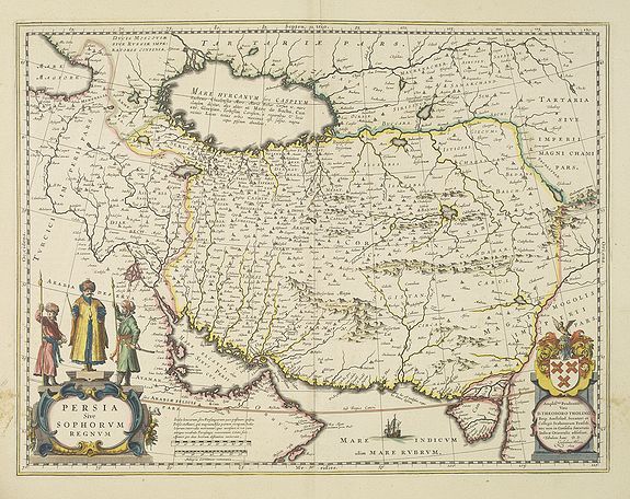 BLAEU, W., Persia sive Sophorum Regnum., antique map, old maps
