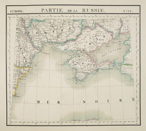 Old map by VANDERMAELEN - Europe. Partie de la Russie. N°22.