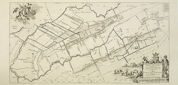 HALMA, F., Stellingwerf westeinde, de tiende en laafte Grientenije van de Zevenwolden. . ., antique map, old maps