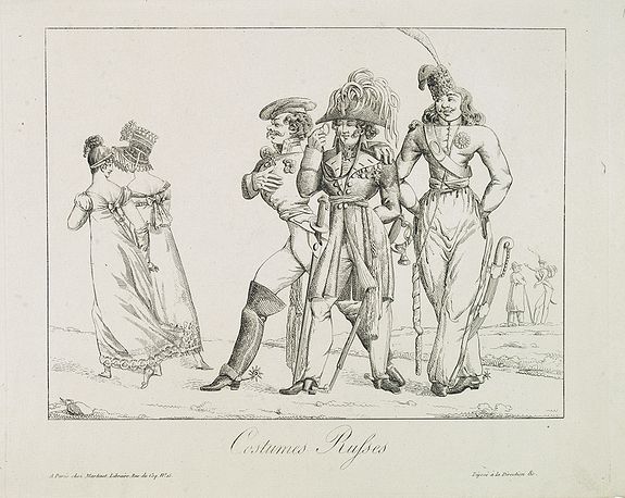 MARTINET (chez) - GODEFROY., Costumes Russes., antique map, old maps