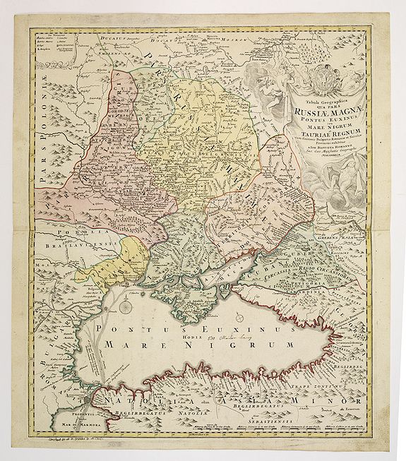Old map by HOMANN - Tabula Geographica qua pars Russiae Magnae. . .