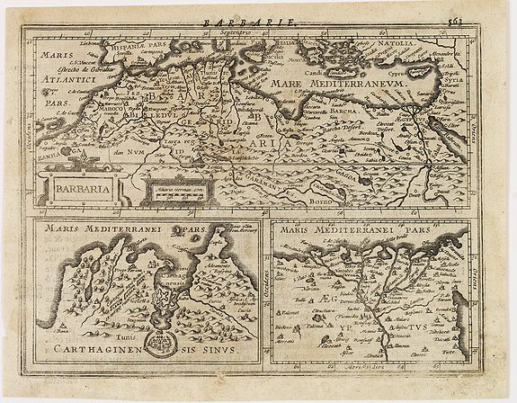 MERCATOR, G. / HONDIUS, J., Barbaria, antique map, old maps