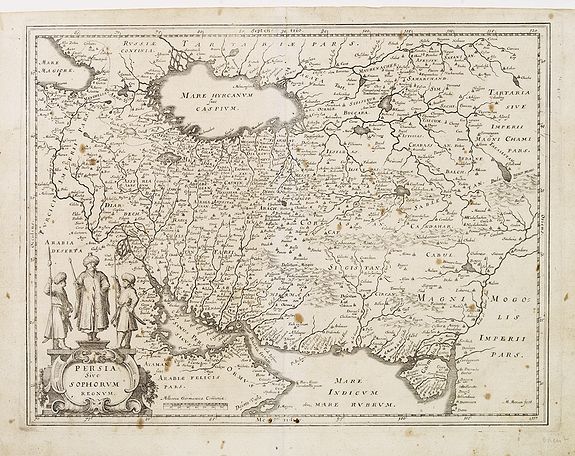 MERIAN, M., Persia Sive Sophorum Regum., antique map, old maps