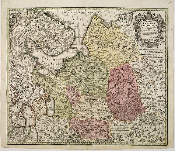 SEUTTER, M., Mappae Imperii Moscovitici pars Septentrionalis., antique map, old maps