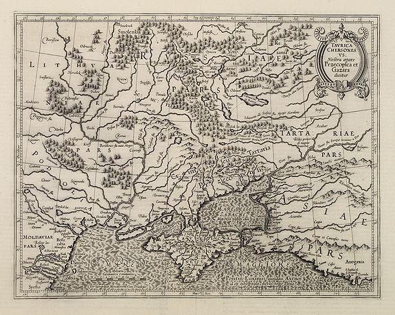 MERCATOR, G. / HONDIUS, J., Taurica Chersonesus., antique map, old maps