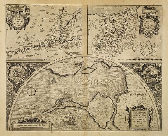 ORTELIUS, A., Carpetaniae Partis Desc.1584. -Guipus Coae Regionis Typus., antique map, old maps