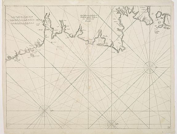 COLLOM, J.A., De Custen van Engeland en Schotlandt tusschen Tinbij en de Eijlanden van Orcanesse., antique map, old maps
