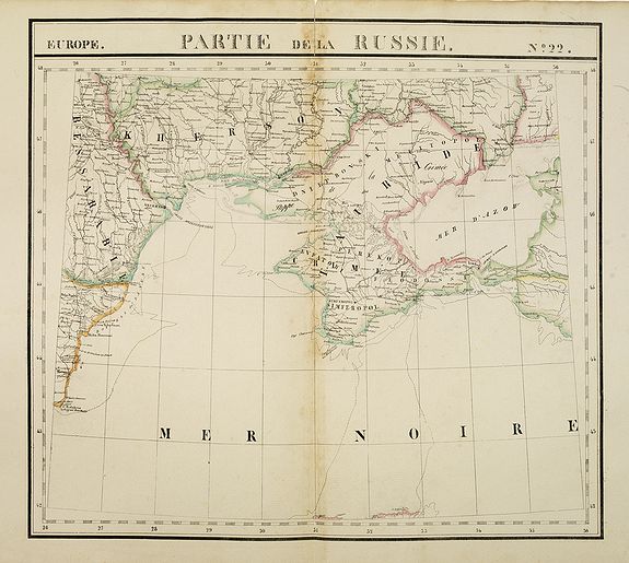 VANDERMAELEN, Ph., Europe. Partie de la Russie. N°22., antique map, old maps