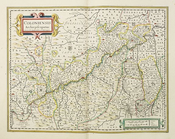 BLAEU, W., Coloniensis Archiepiscopatus. . ., antique map, old maps