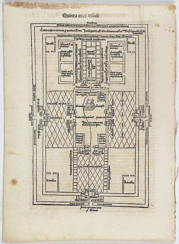 SCHEDEL, H., Quinta Etas Mundi. Folium. LXVII, antique map, old maps