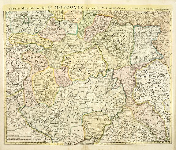 COVENS, J. / MORTIER, C., Partie méridionale de Moscovie., antique map, old maps