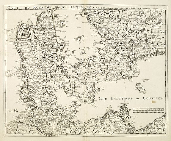 COVENS, J. / MORTIER, C., Carte Du Royaume de Danemarc., antique map, old maps