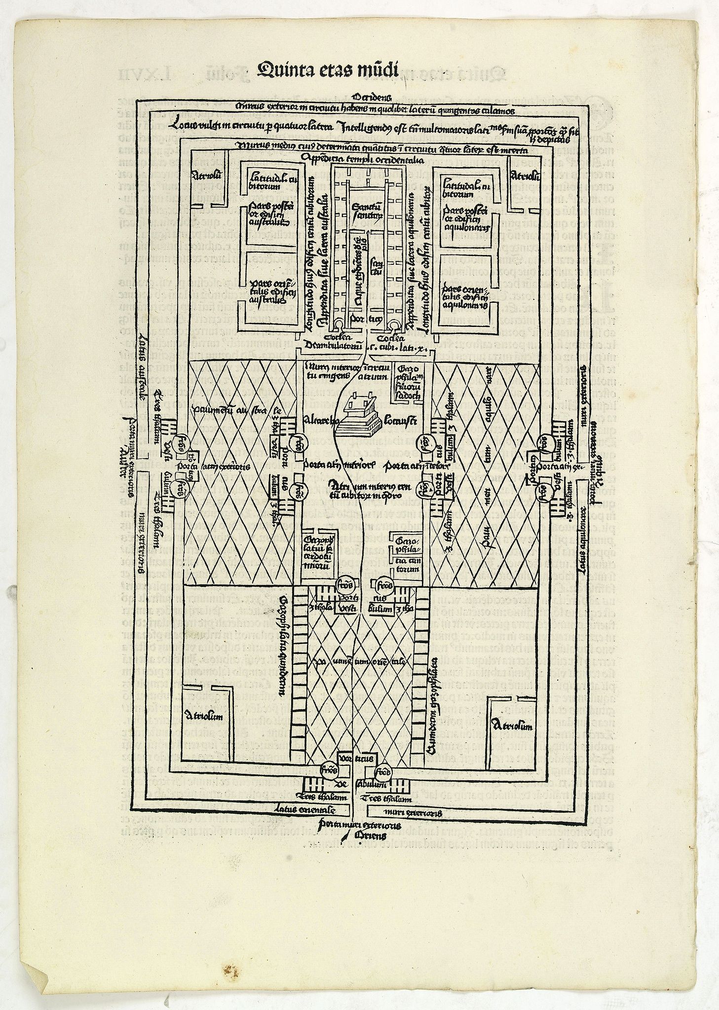 SCHEDEL, H., Quita Etas Mundi. Folium.LXVII, antique map, old maps