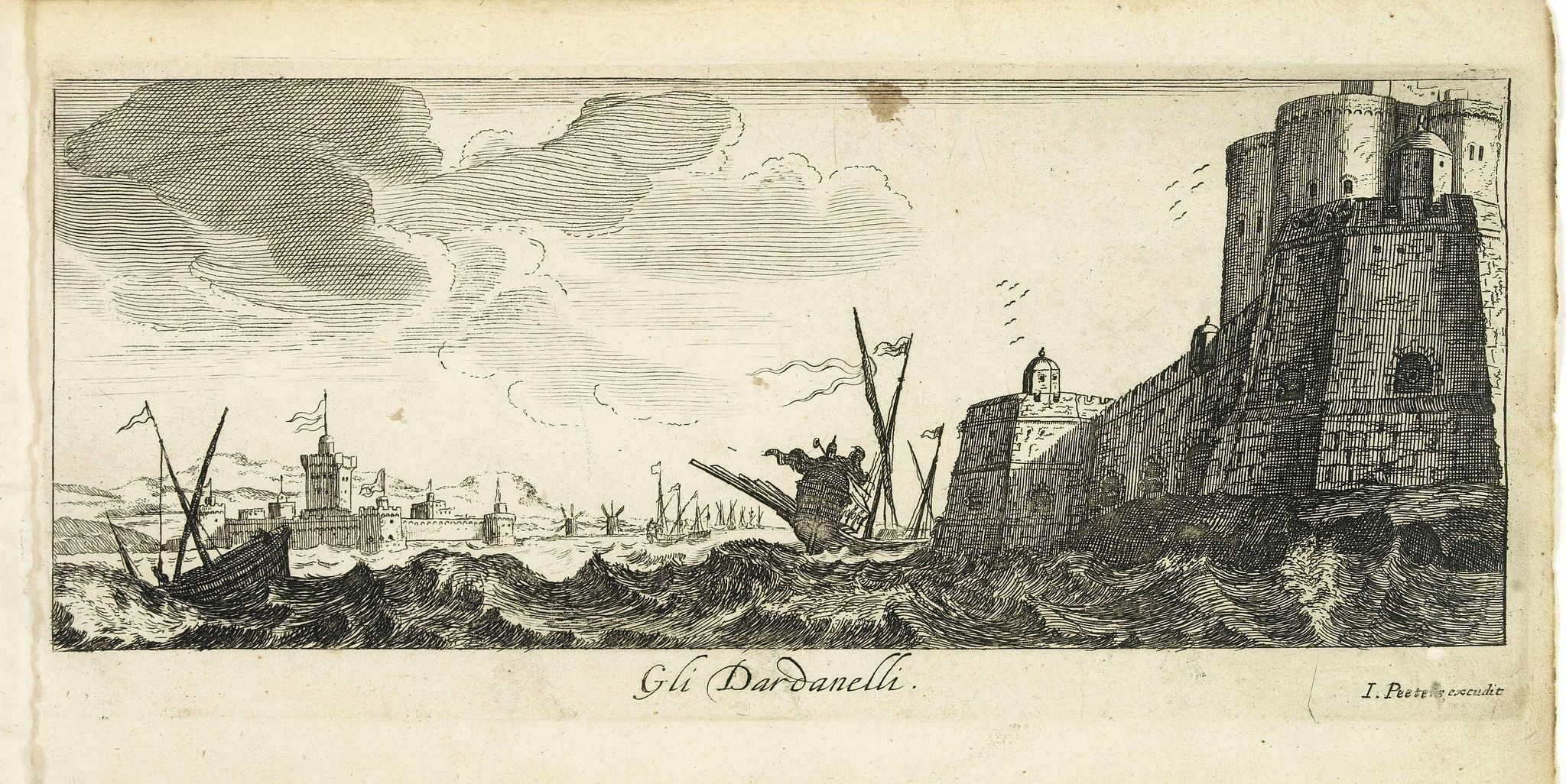 PEETERS, J. / BOUTTATS, G., Gli Dardanelli., antique map, old maps