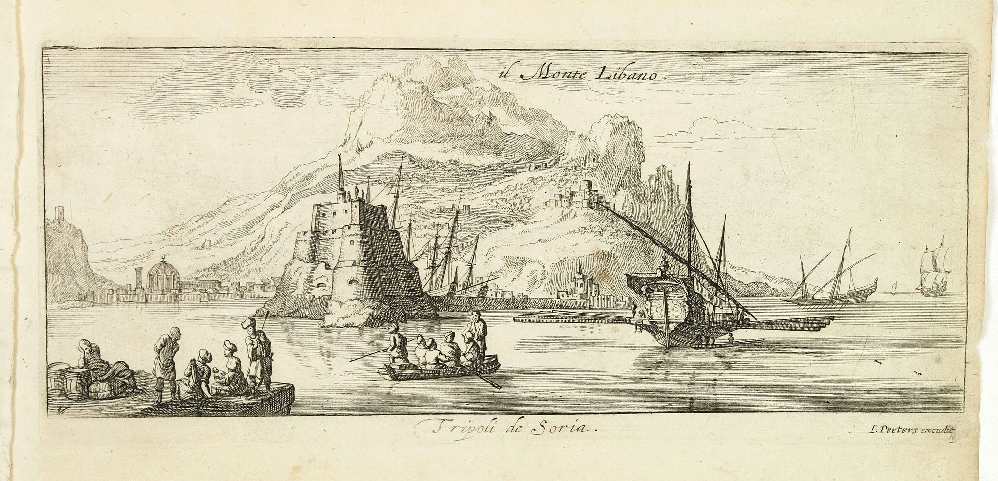 PEETERS, J. / BOUTTATS, G., Tripoli de Soria., antique map, old maps