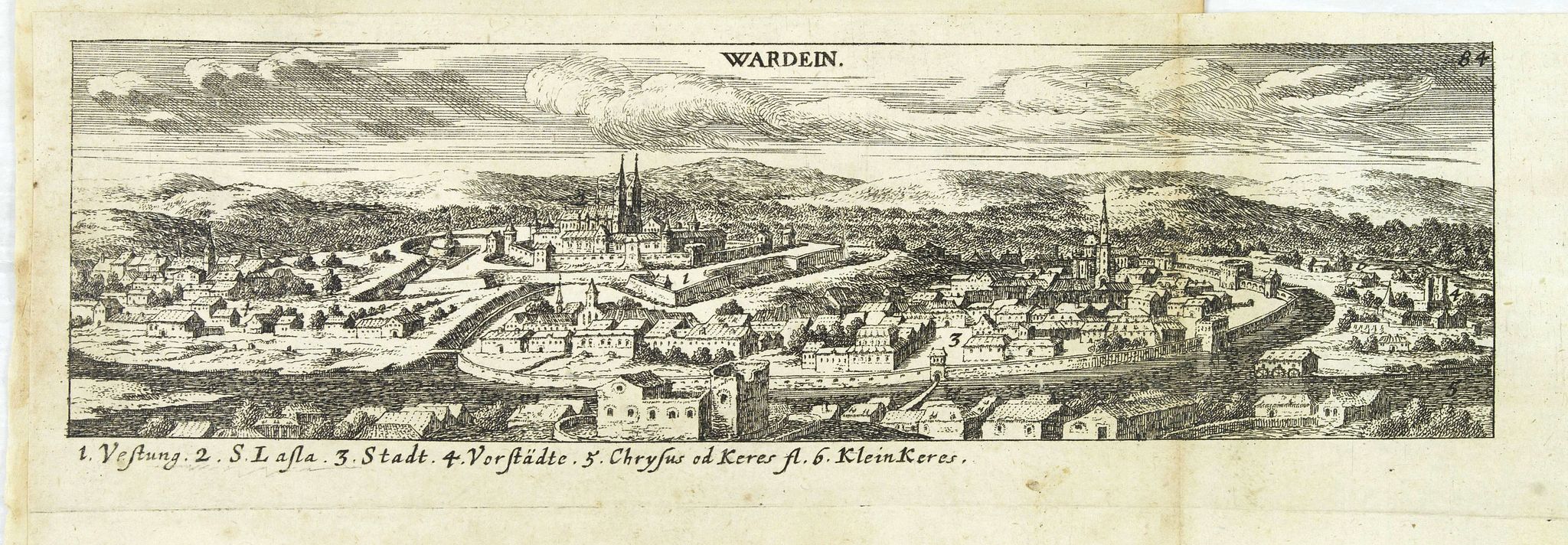 VON BIRKEN, S., Wardein., antique map, old maps