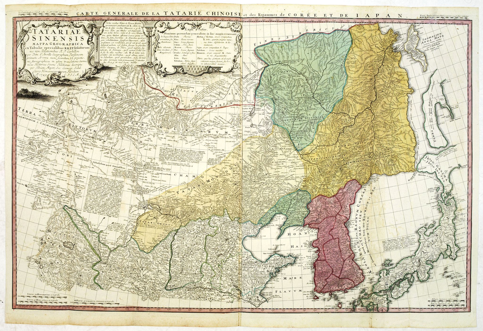HOMANN HEIRS., Tatariae Sinensis mappa Geographica. . ., antique map, old maps