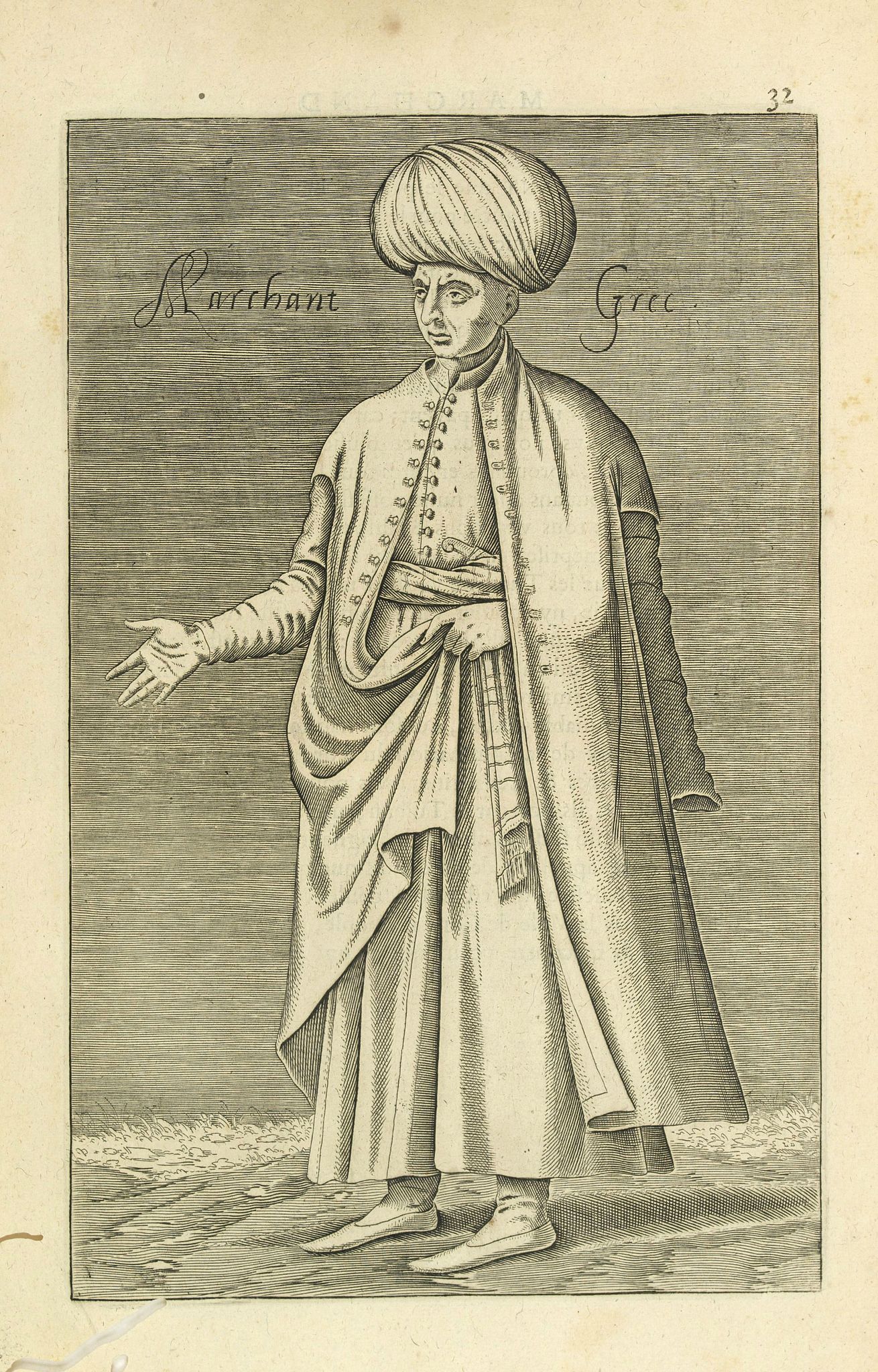 NICOLAS DE NICOLAY, Thomas Artus (sieur d'Embry)., Marchant Grec. (32), antique map, old maps