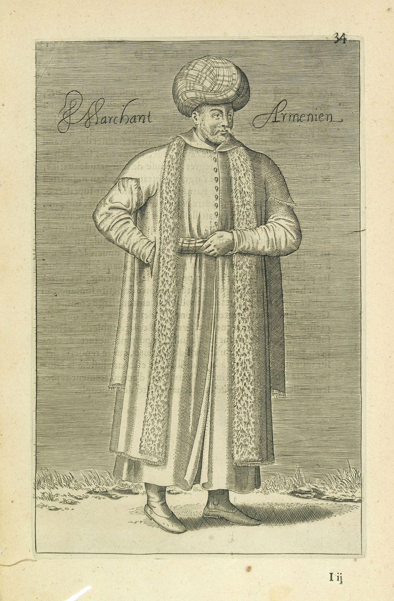 NICOLAS DE NICOLAY, Thomas Artus (sieur d'Embry)., Marchant Armenien (34), antique map, old maps
