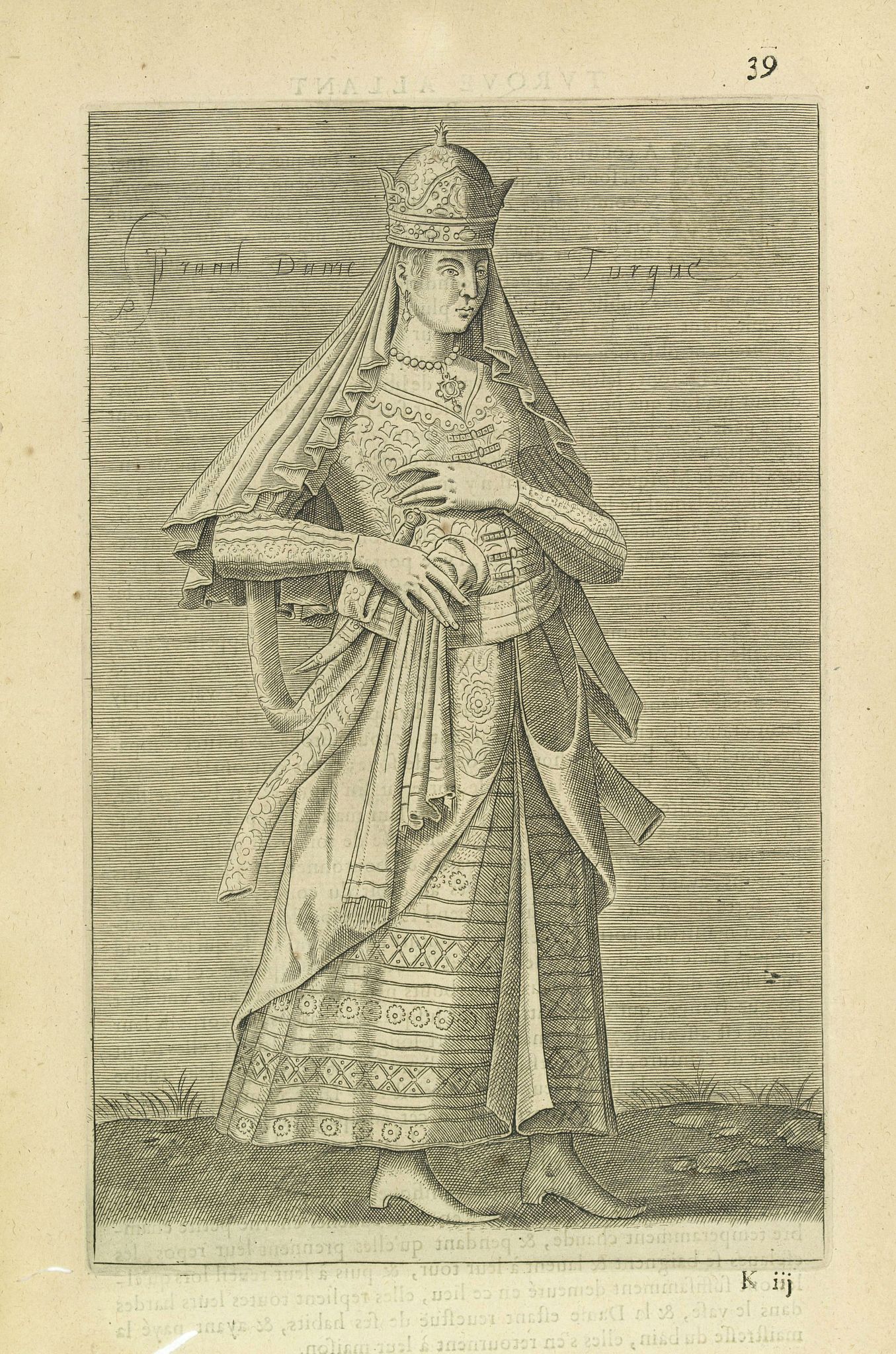 NICOLAS DE NICOLAY, Thomas Artus (sieur d'Embry)., Grand Dame Turque. (39), antique map, old maps
