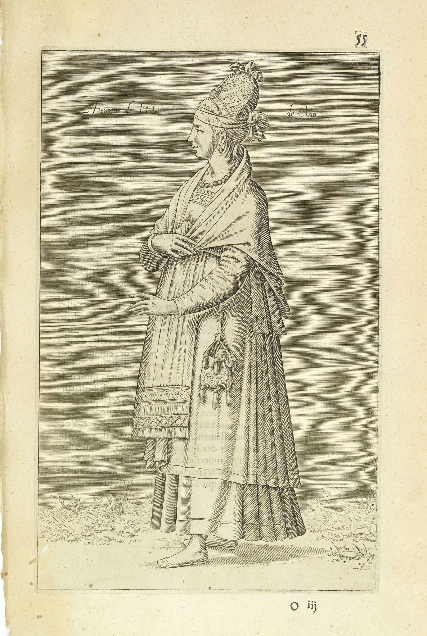 NICOLAS DE NICOLAY, Thomas Artus (sieur d'Embry)., Femme de l'Isle de Chio., antique map, old maps
