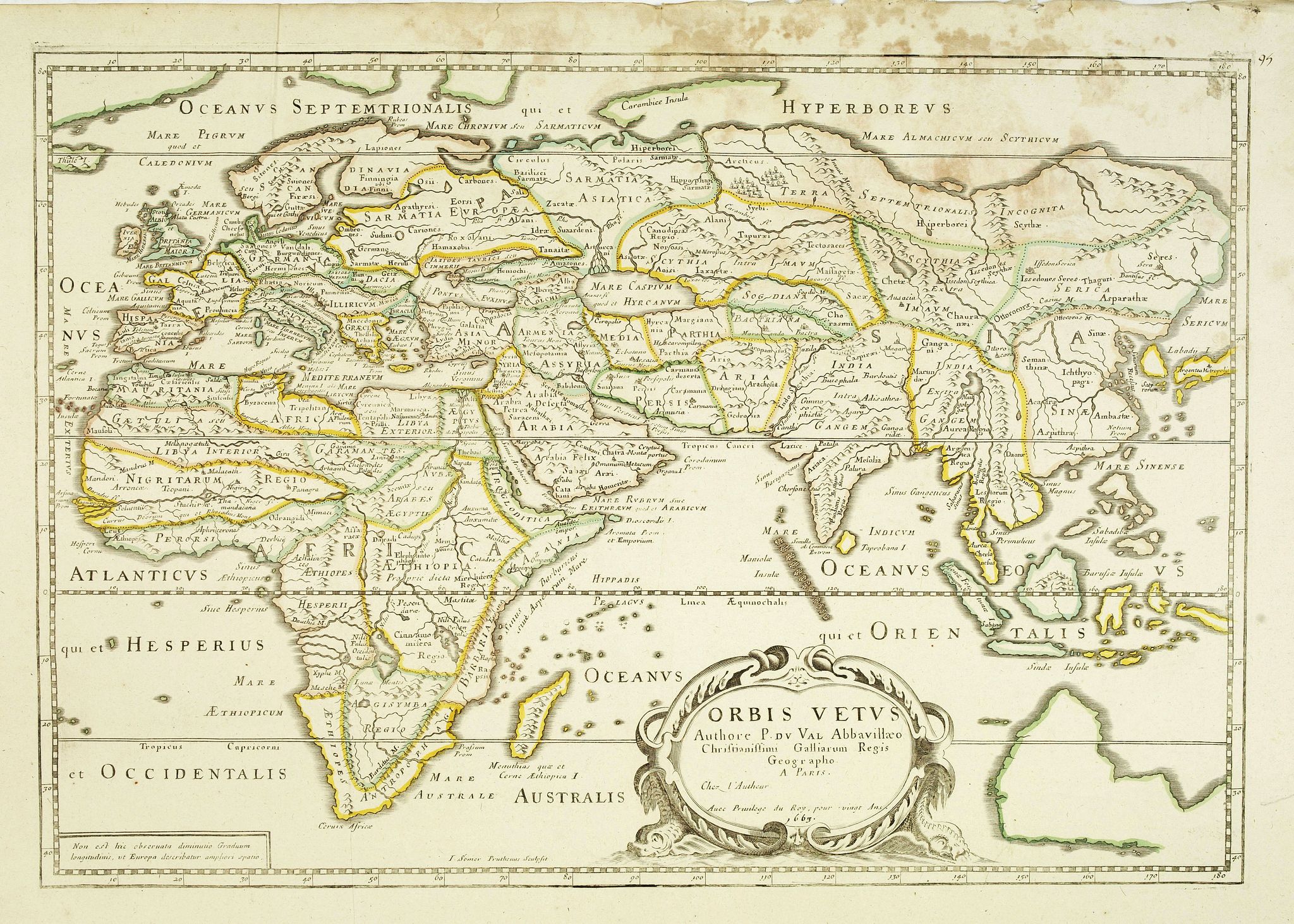 DU VAL, P., Orbis Vetus . . ., antique map, old maps