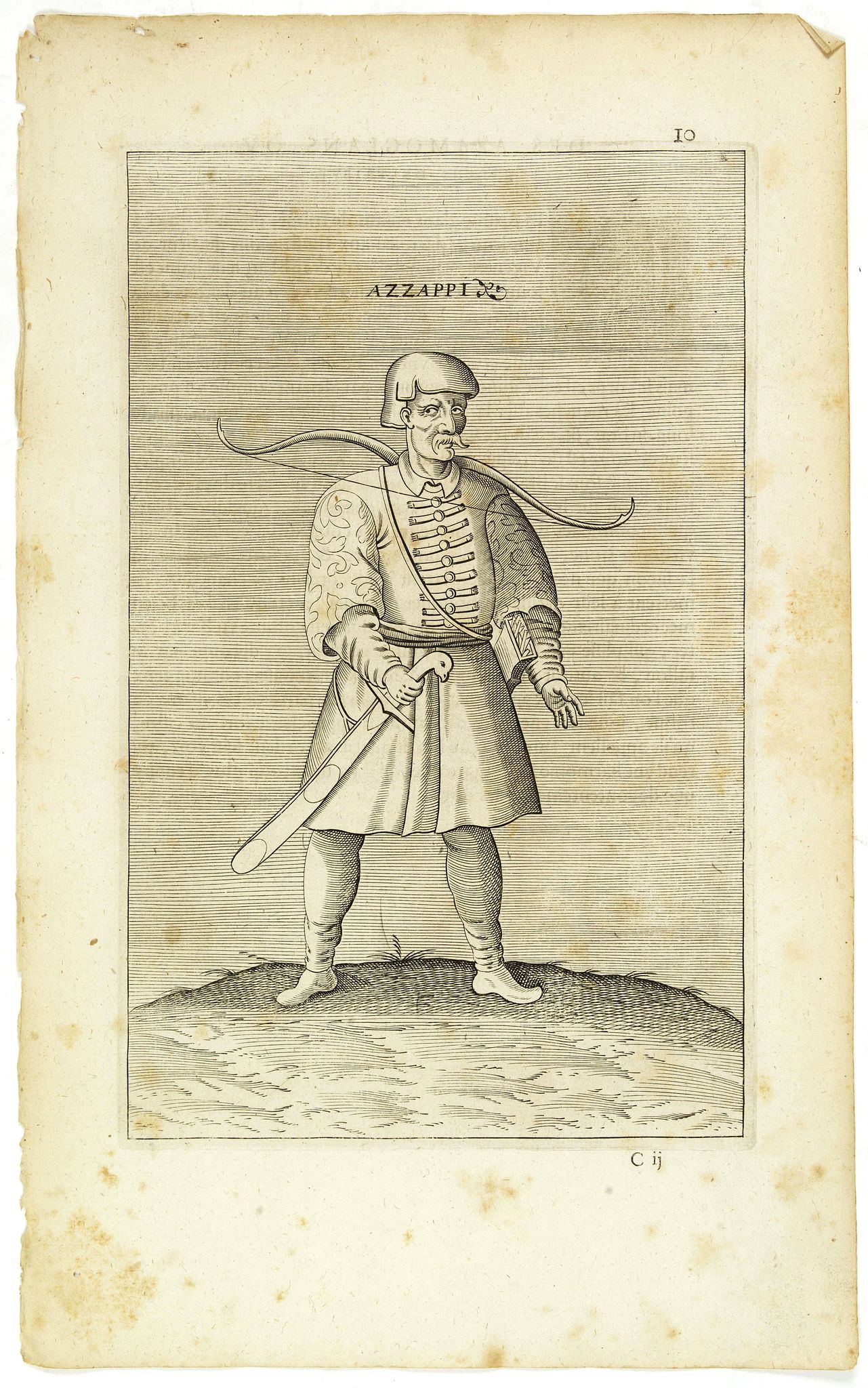 NICOLAS DE NICOLAY, Thomas Artus (sieur d'Embry)., Azzappi. (10), antique map, old maps