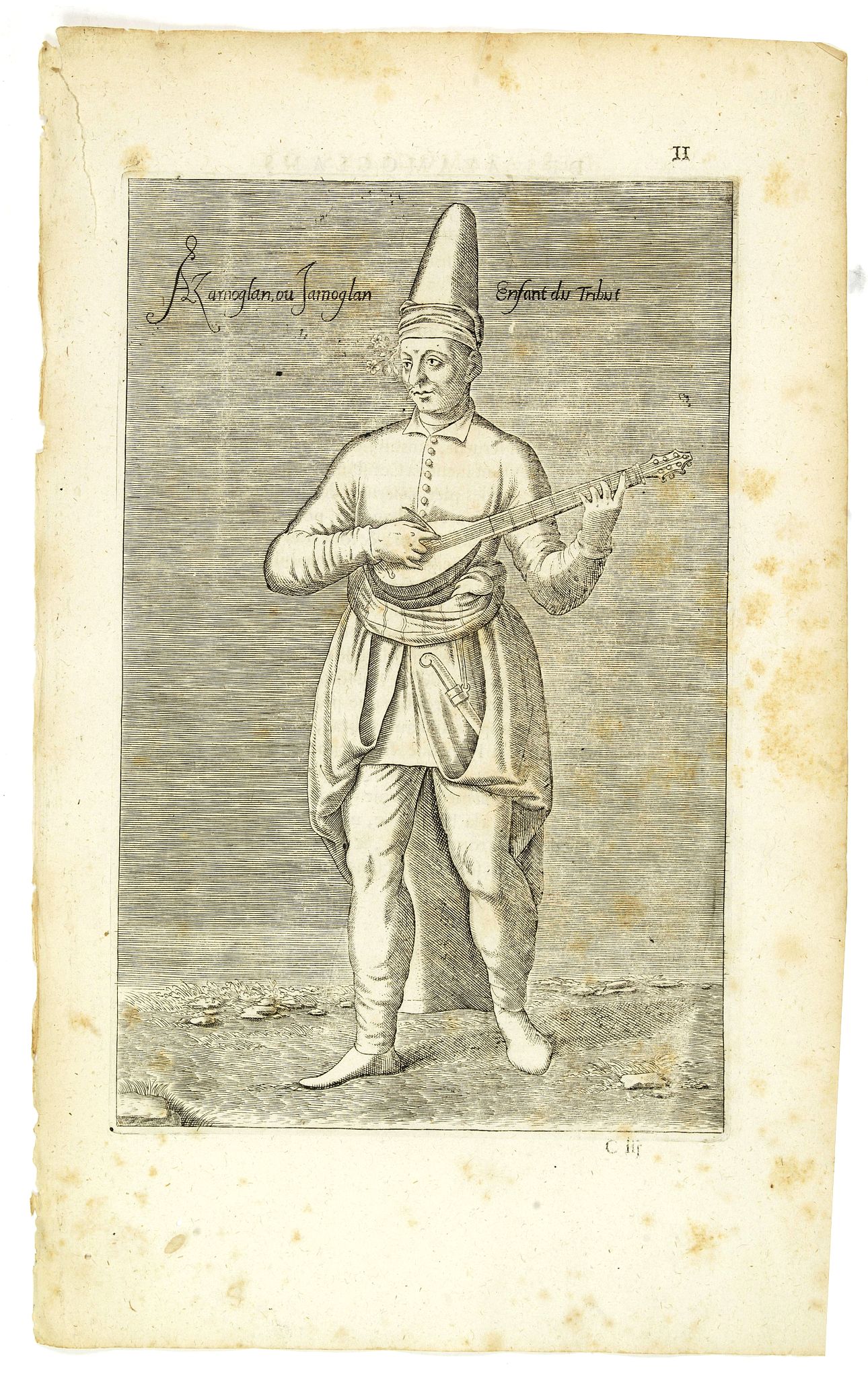 NICOLAS DE NICOLAY, Thomas Artus (sieur d'Embry)., Azaoglan ou Iamoglan Enfant du tribut. (11), antique map, old maps