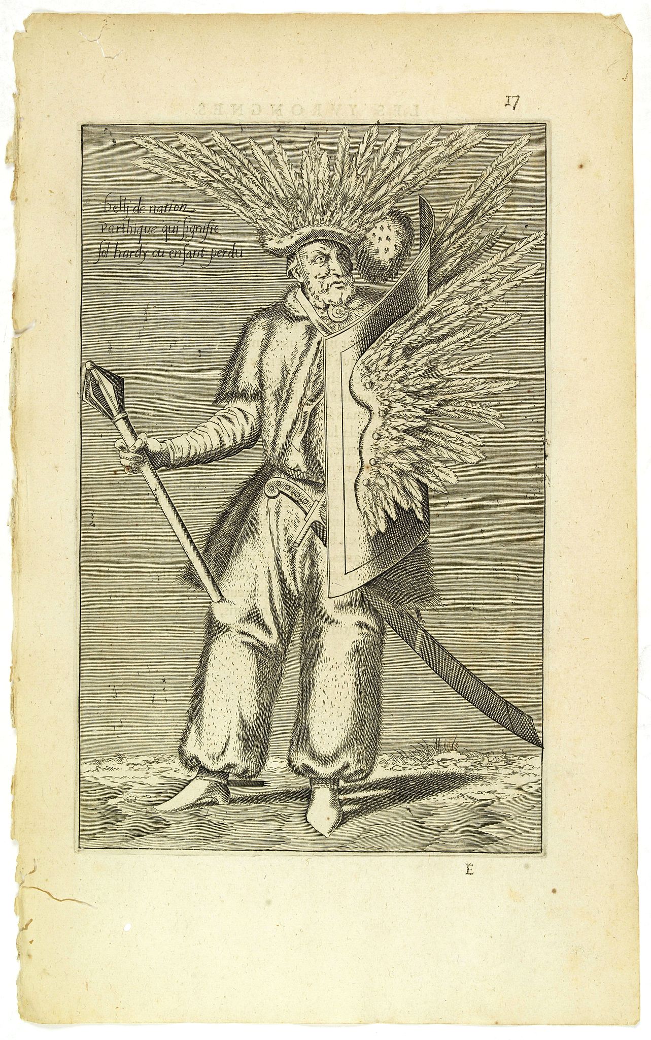 NICOLAS DE NICOLAY, Thomas Artus (sieur d'Embry)., Delli de nation Parthique qui signifie Sol Harfy ou Enfant Perdu. (17), antique map, old maps