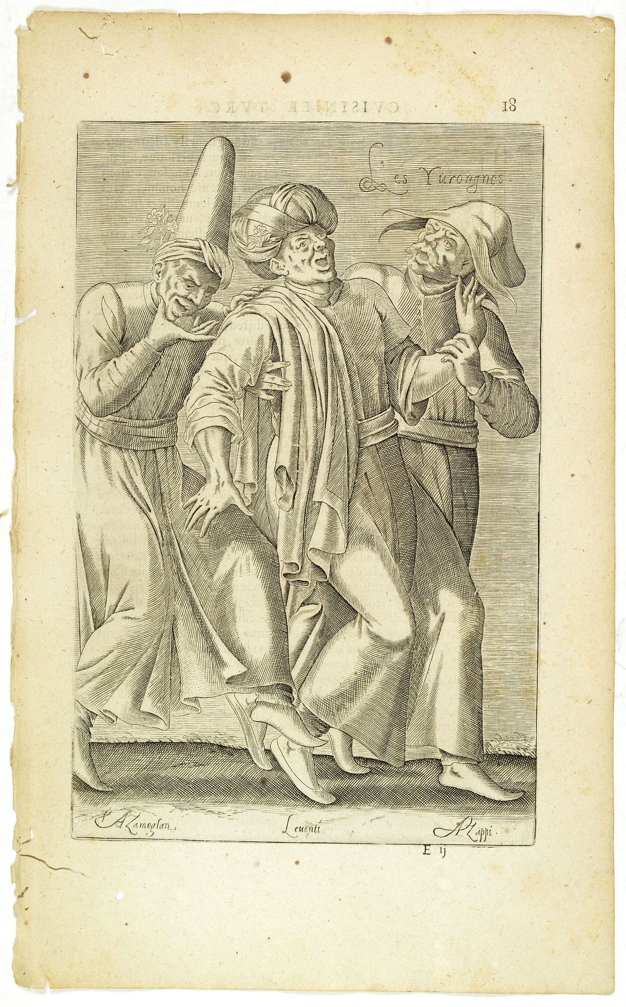 NICOLAS DE NICOLAY, Thomas Artus (sieur d'Embry)., Les Yurongnes. (18), antique map, old maps