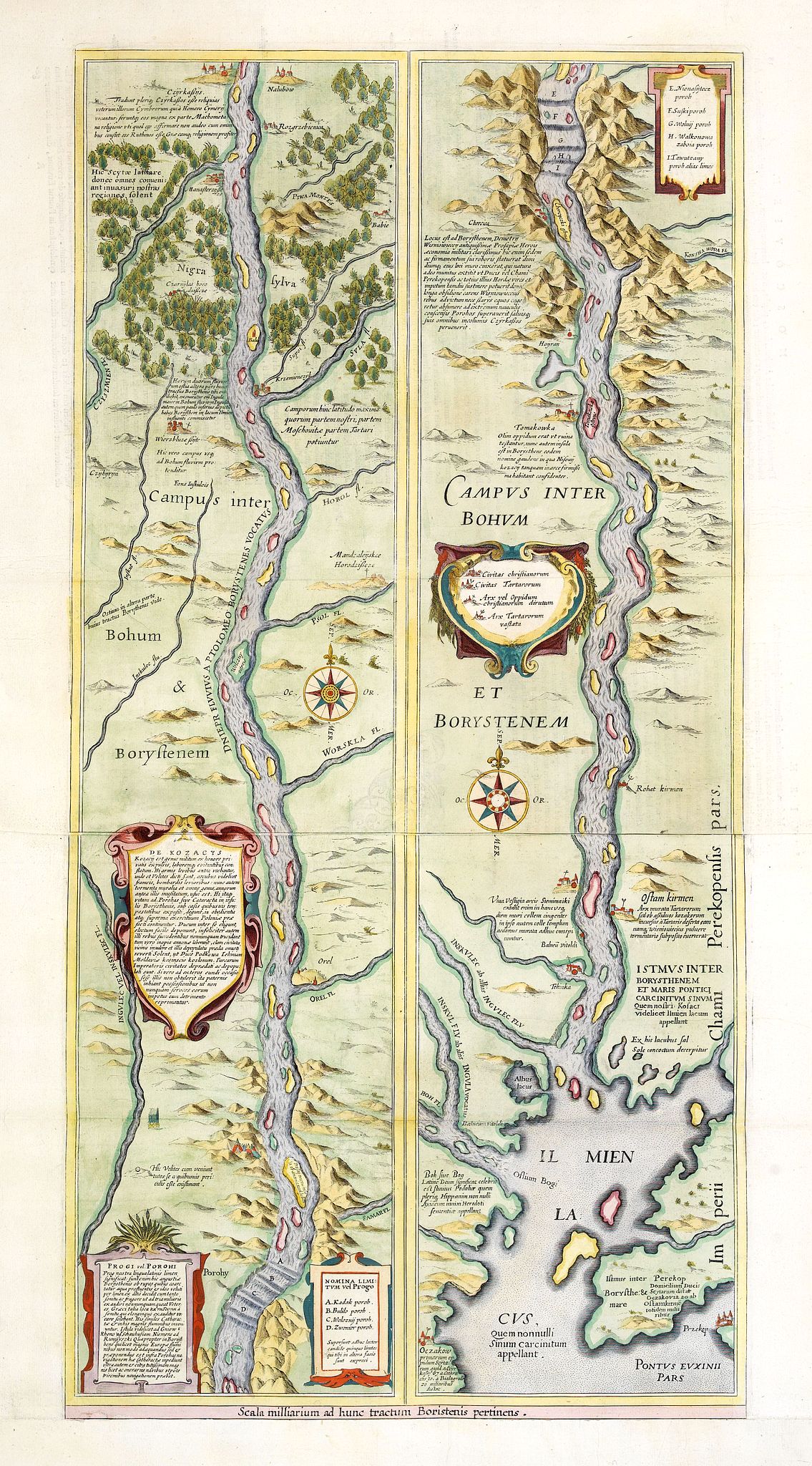 BLAEU, W., Campus Inter Bohum et Borystenem., antique map, old maps