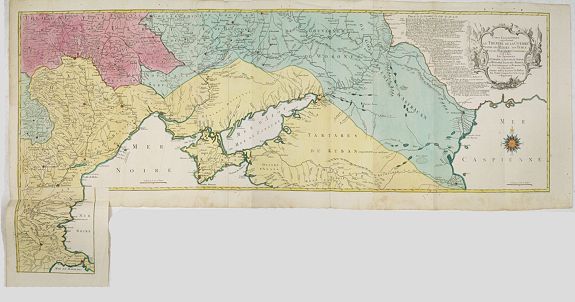 LOTTER, T.C., Carte géographique représentant le théâtre de la guerre entre les Russes, les Turcs et les Polonois confédérés. . ., antique map, old maps