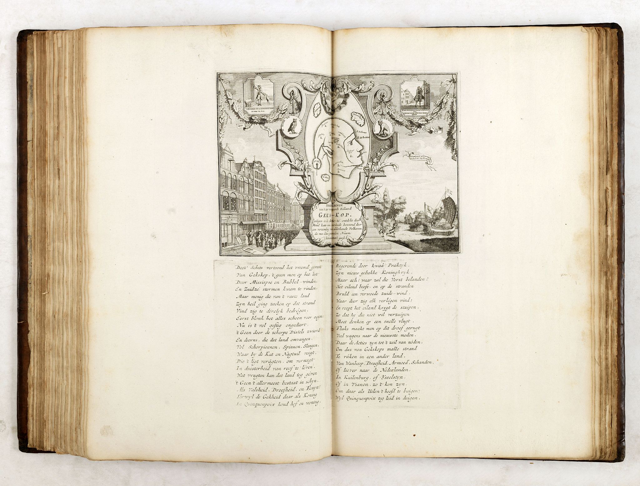 ANONYMOUS, Het Groote Tafereel der Dwaasheid, antique map, old maps