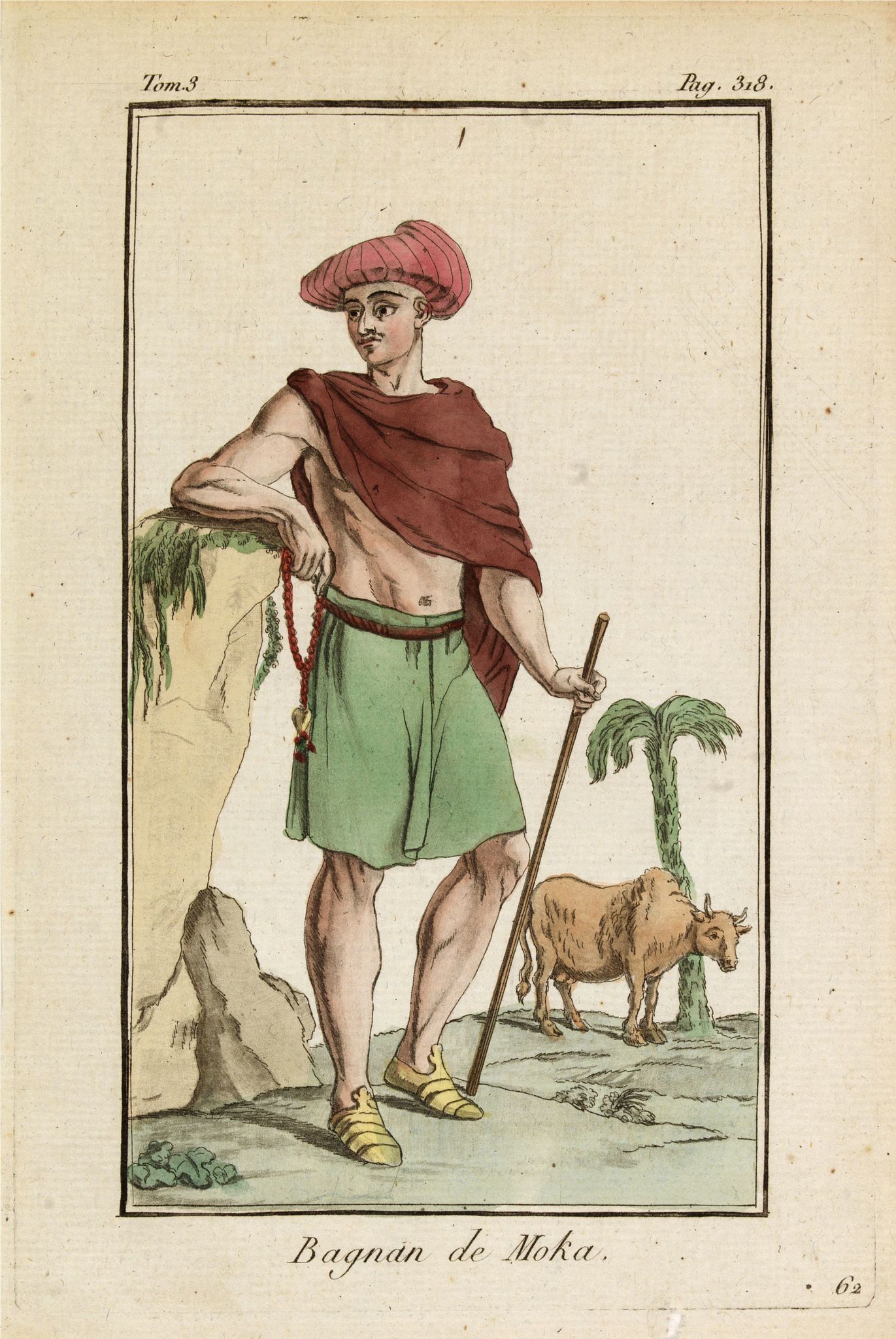 GRASSET DE SAINT SAUVEUR, J., Bagnan de Moka., antique map, old maps